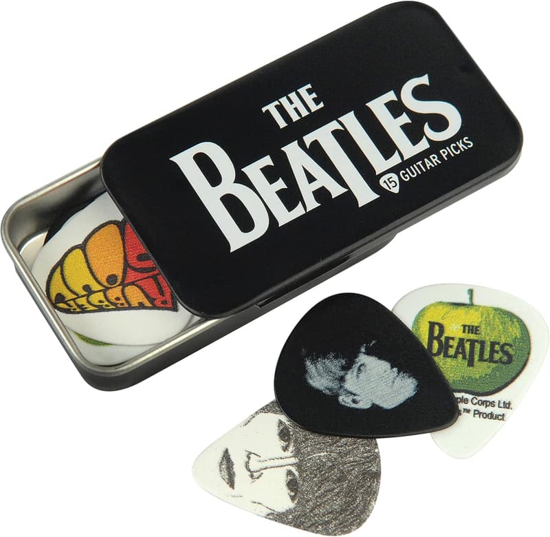 The Beatles Collectible Guitar Picks Set with Tin - 15 Pack