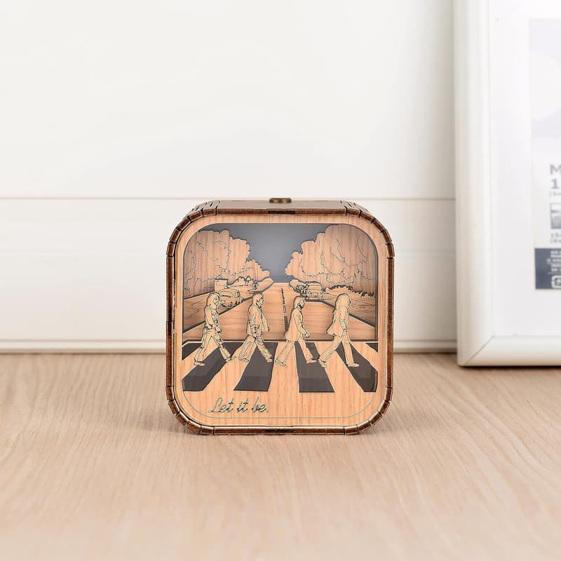Vintage Wooden Music Box - Handmade 