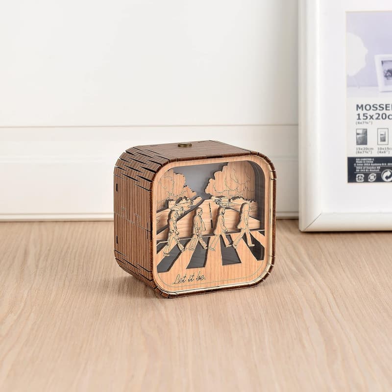 Vintage Wooden Music Box - Handmade 