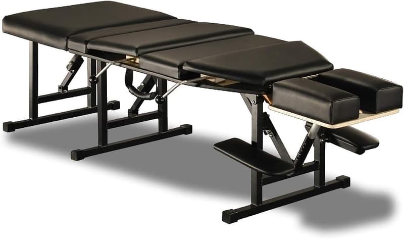 Portable Chiropractic Table with Adjustable Drops - Charcoal