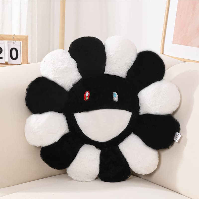 Colorful Flower-Shaped Throw Pillow for Room Decor