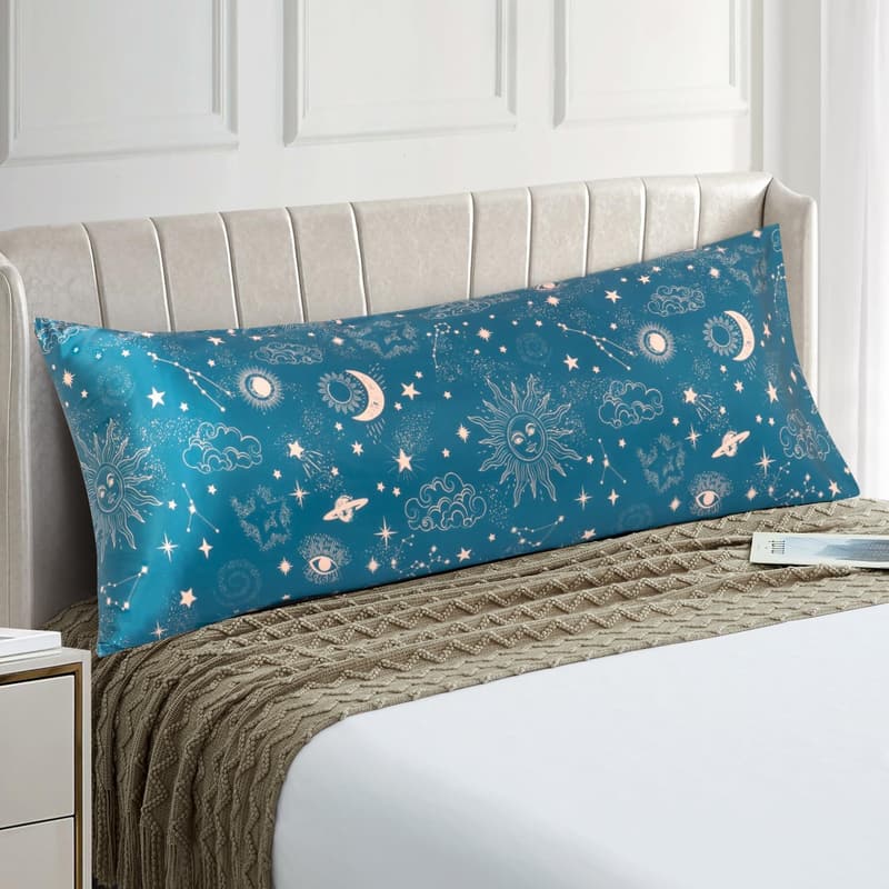 Satin Body Pillowcase for Hair, Super Soft & Silky (20x54 inches)
