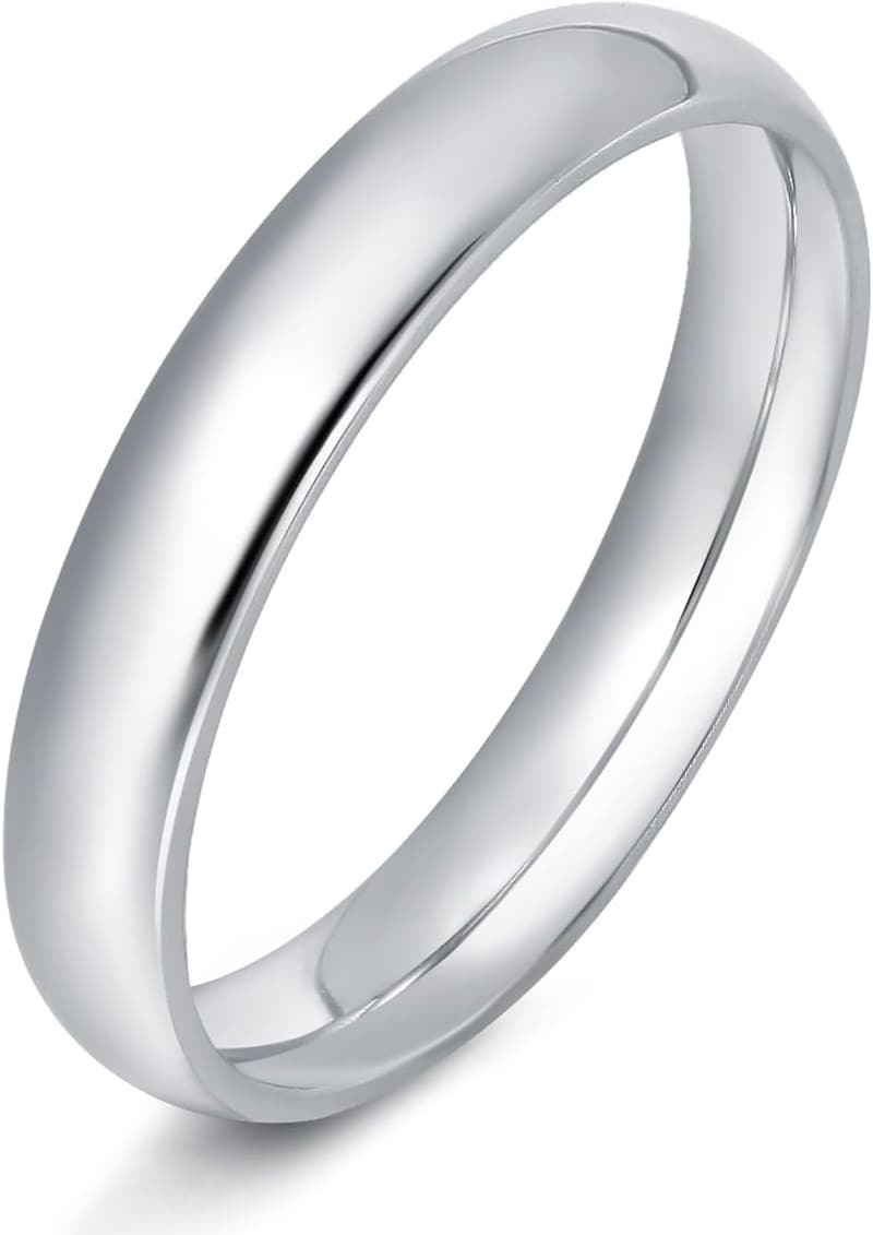 Stainless Steel Comfort Fit Wedding Bands for Men & Women