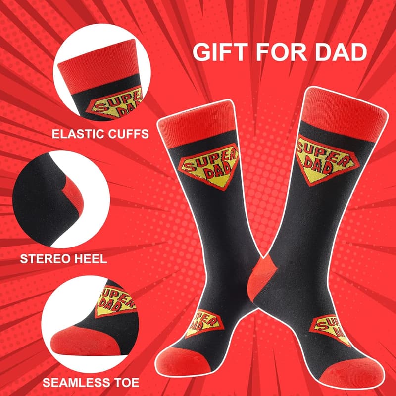 Funny Novelty Socks for Dad - Perfect for Father's Day Gifts