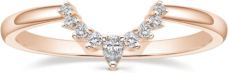 Stackable Engagement Rings for Women with CZ - Size 4-12