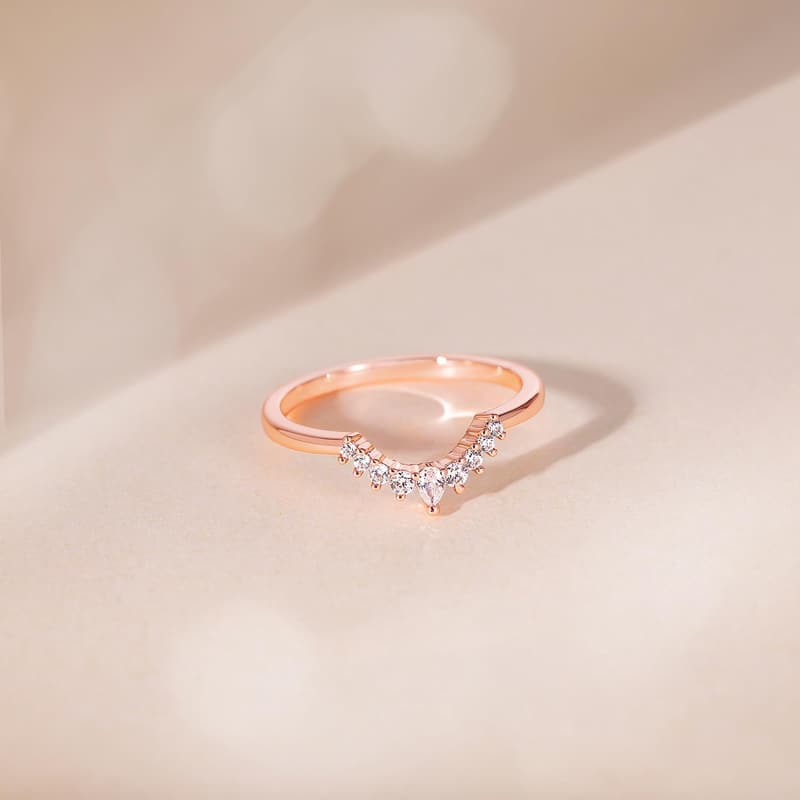 Stackable Engagement Rings for Women with CZ - Size 4-12