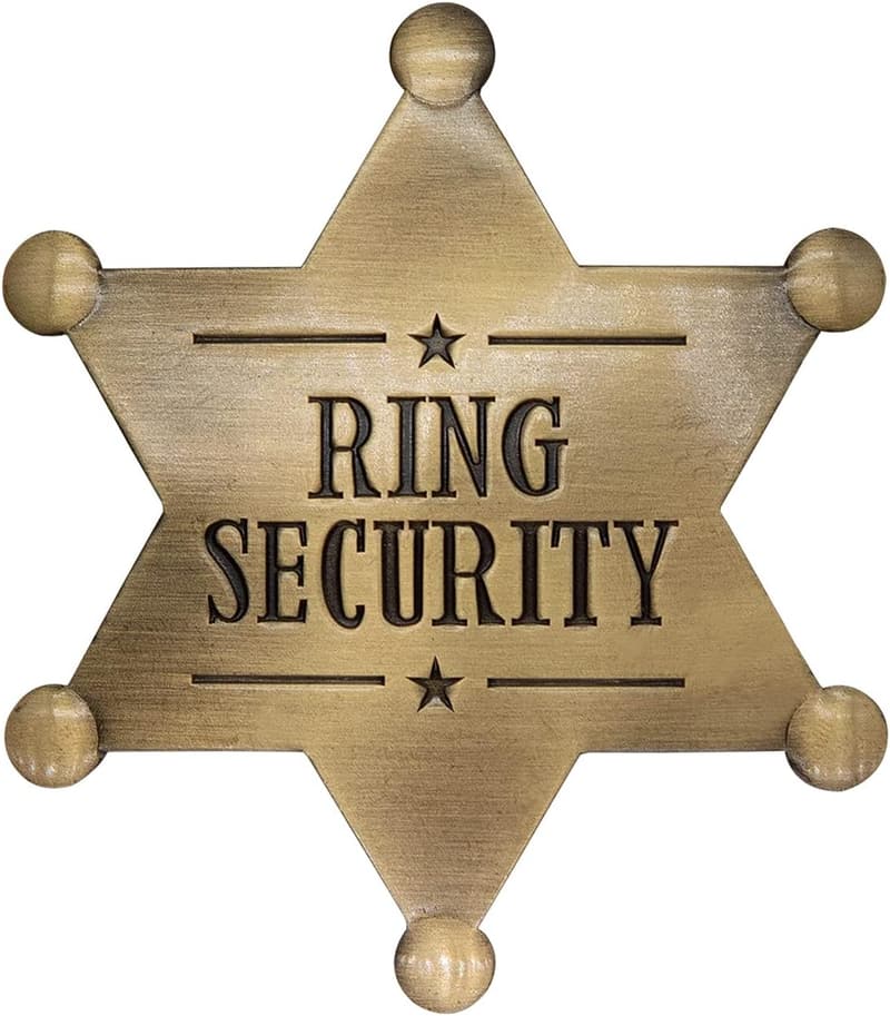 Wedding Ring Security Badge for Kids - Metal Ring Bearer Gift