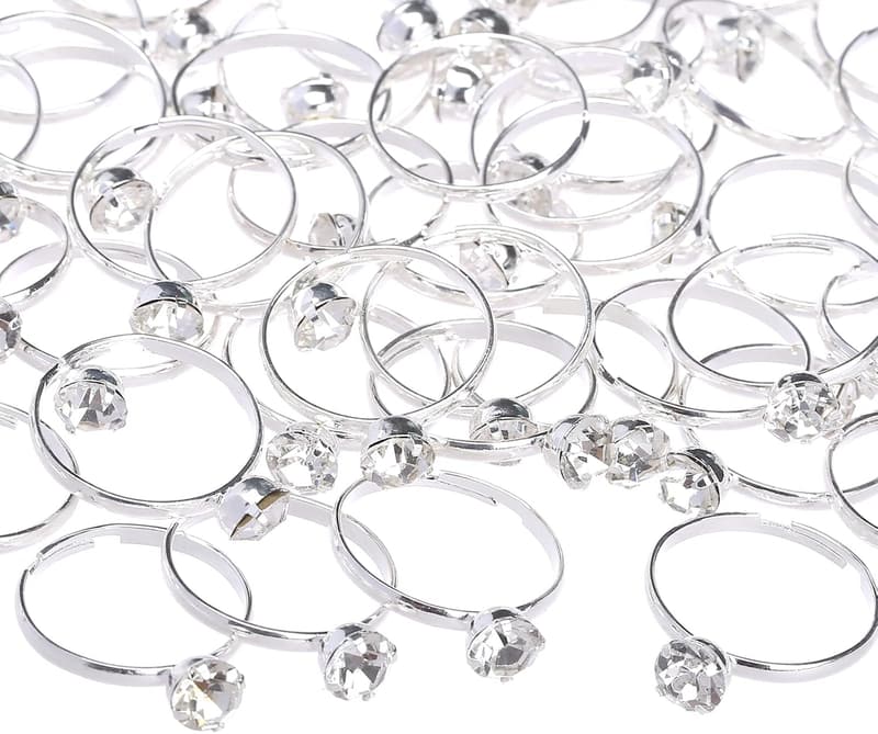 Silver Engagement Ring Set - 52 Bridal Shower Decorations