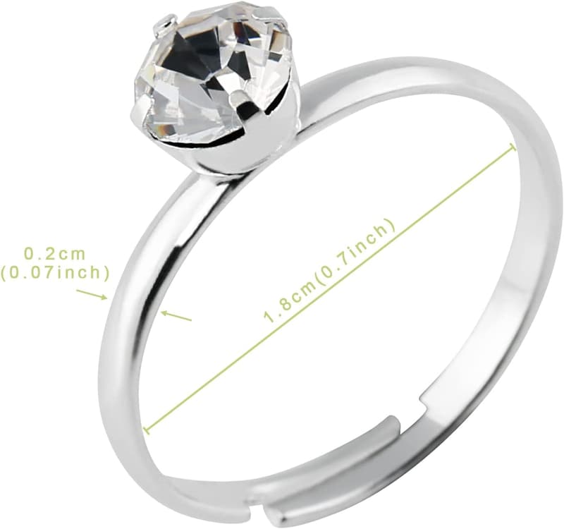 Silver Engagement Ring Set - 52 Bridal Shower Decorations