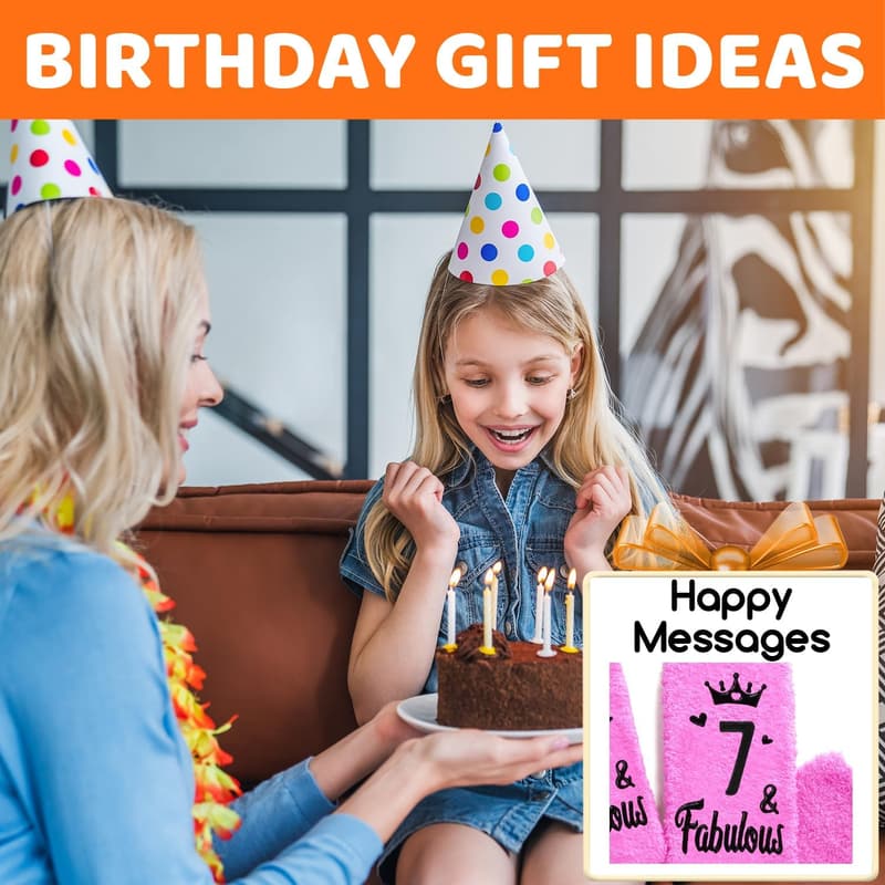 Birthday Gifts: Pink Fuzzy Socks for Girls Ages 5-12