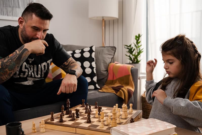 Classic Wooden Chess Set - 15 Inch Handcrafted Board with Storage