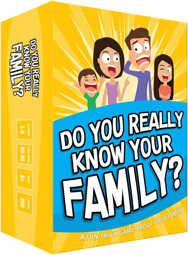 Fun Family Game with Conversation Starters and Challenges