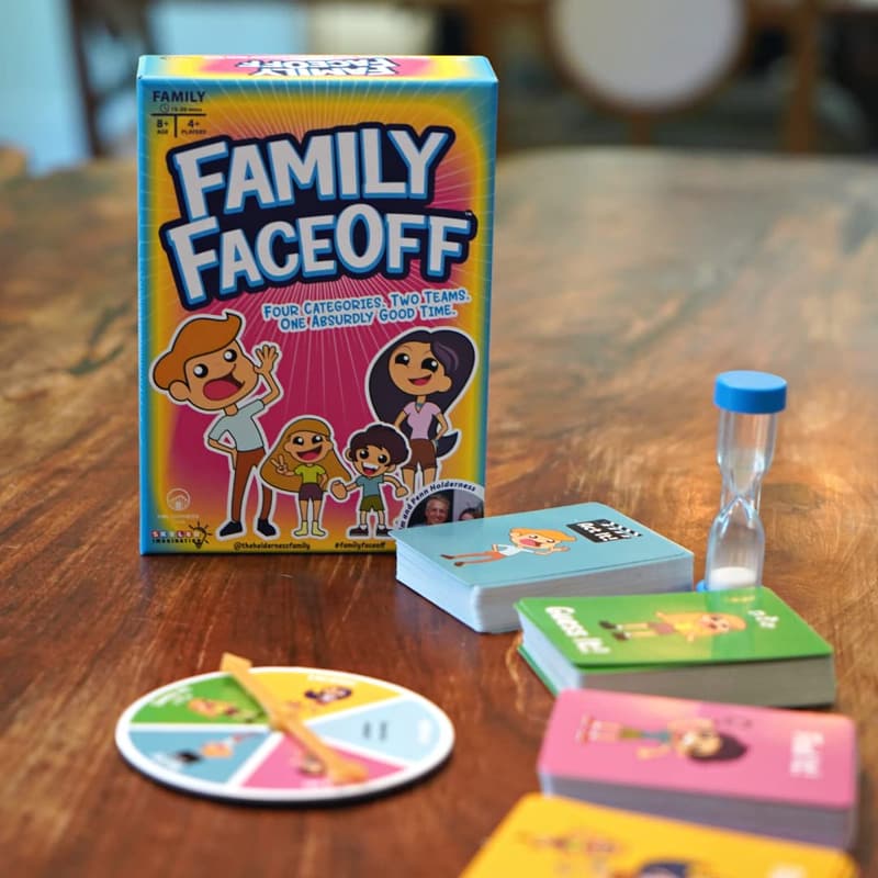 Rainy Day Family Faceoff Game - Fun Active Challenge