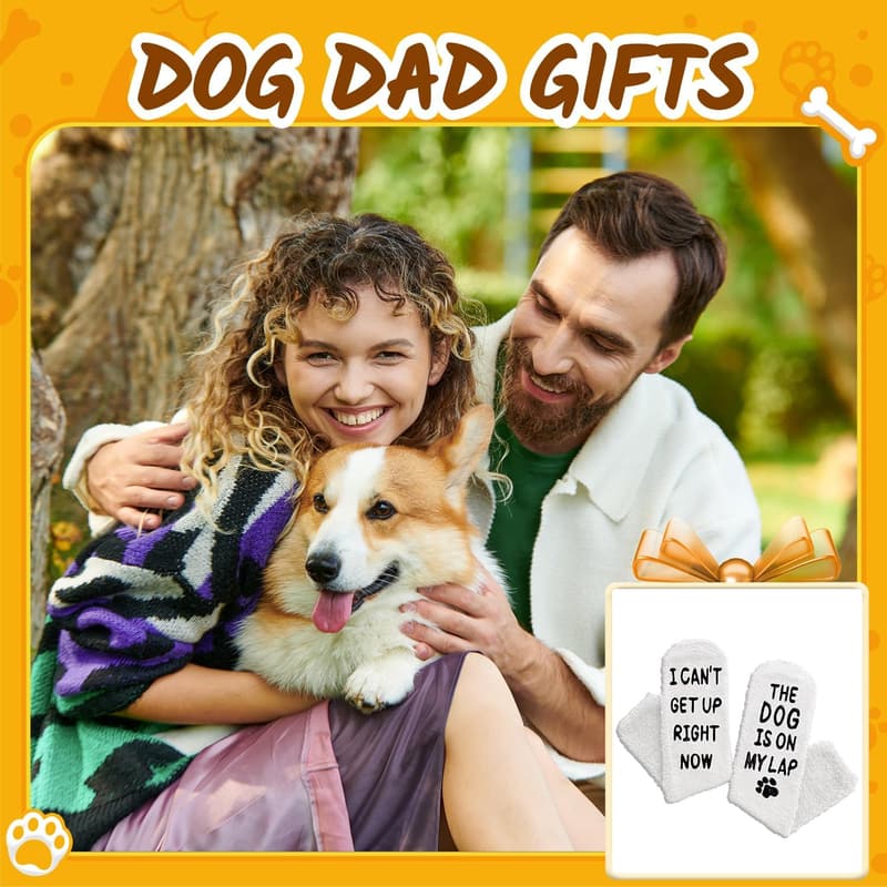 Funny Fuzzy Socks for Dog Lovers - Gift for Dog Moms & Dads