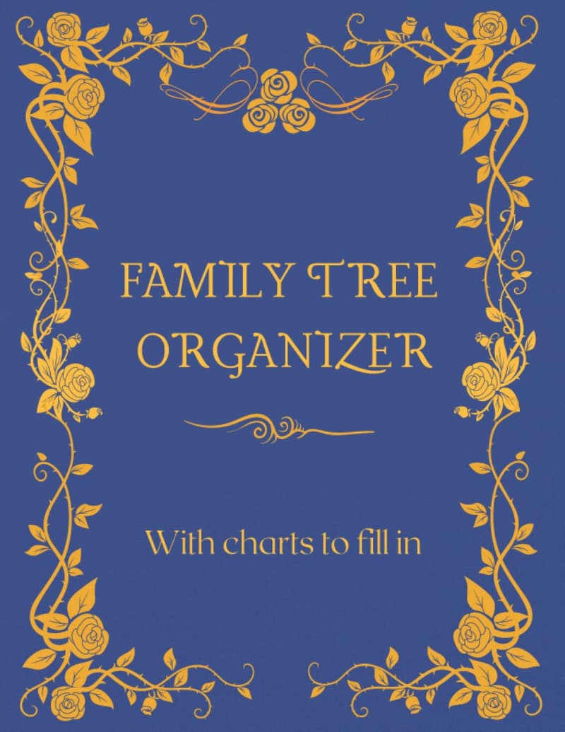 Family Tree Organizer: Genealogy Notebook with Fillable Charts