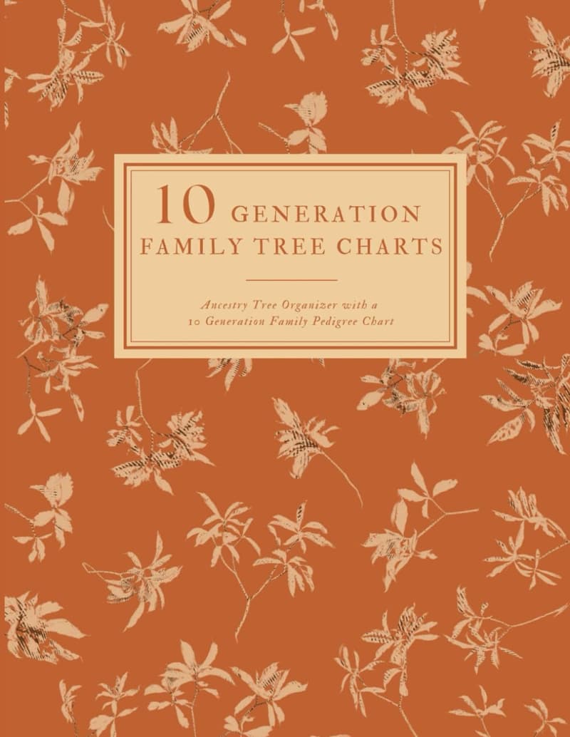 Family Tree Organizer: 10 Generations Genealogy Charts