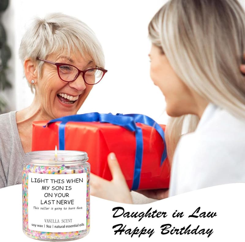 Funny Scented Candle for Daughter-in-Law - Perfect Gift