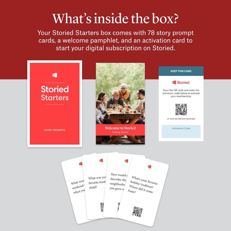 Family History Kit with Keepsake Book & Conversation Cards