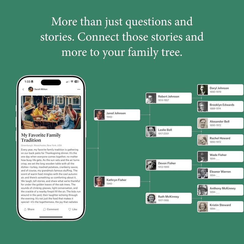Family History Kit with Keepsake Book & Conversation Cards