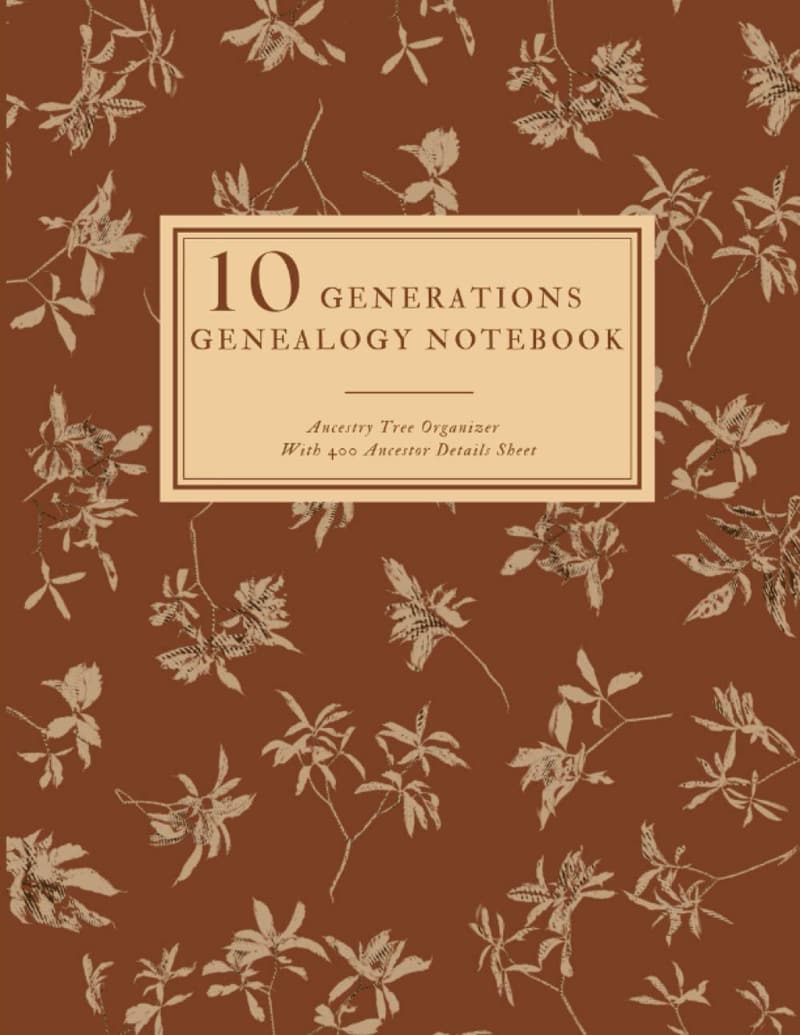 10-Generation Genealogy Notebook with 400 Ancestor Sheets
