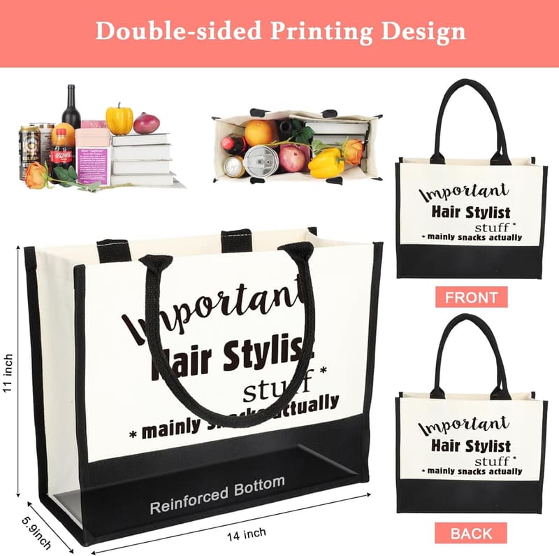 Hair Stylist Graduation Canvas Tote Bag