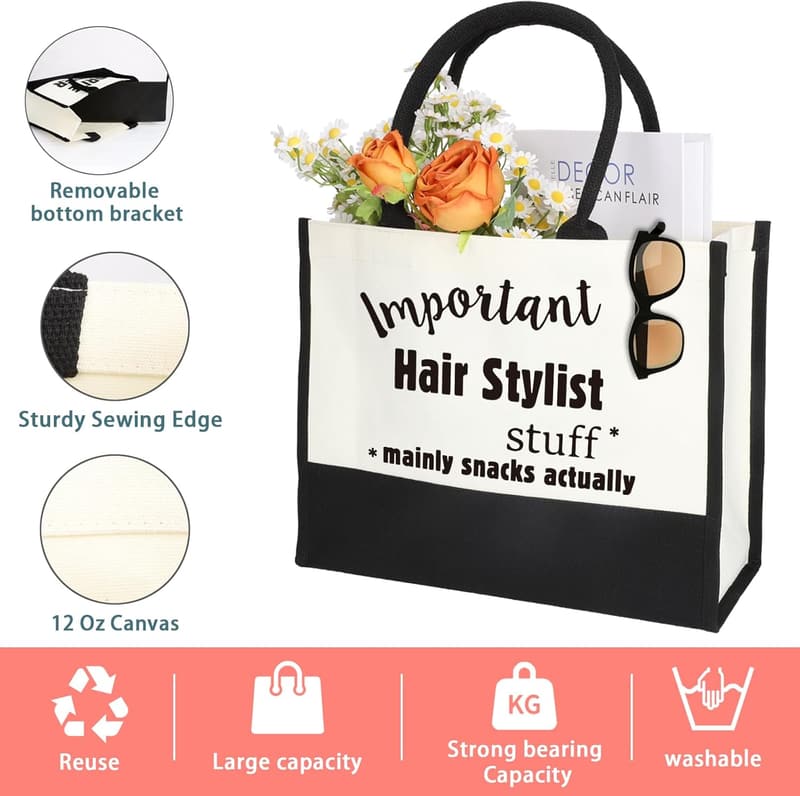 Hair Stylist Graduation Canvas Tote Bag