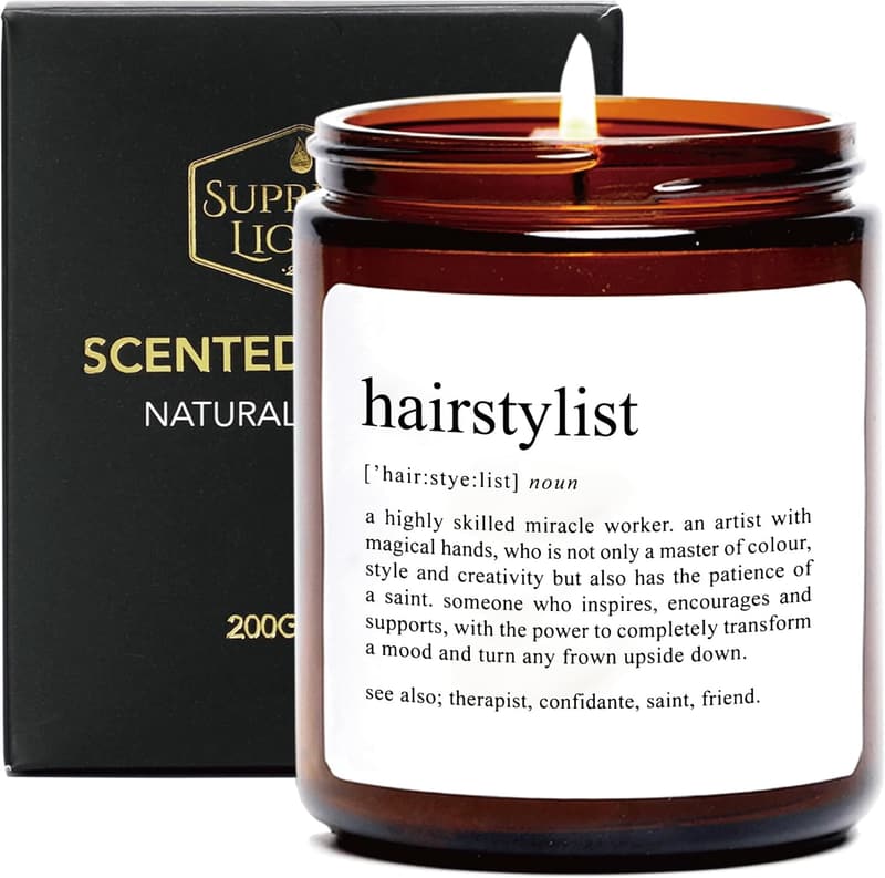 Thank You Gift for Hairstylists - Sandalwood Rose Candle