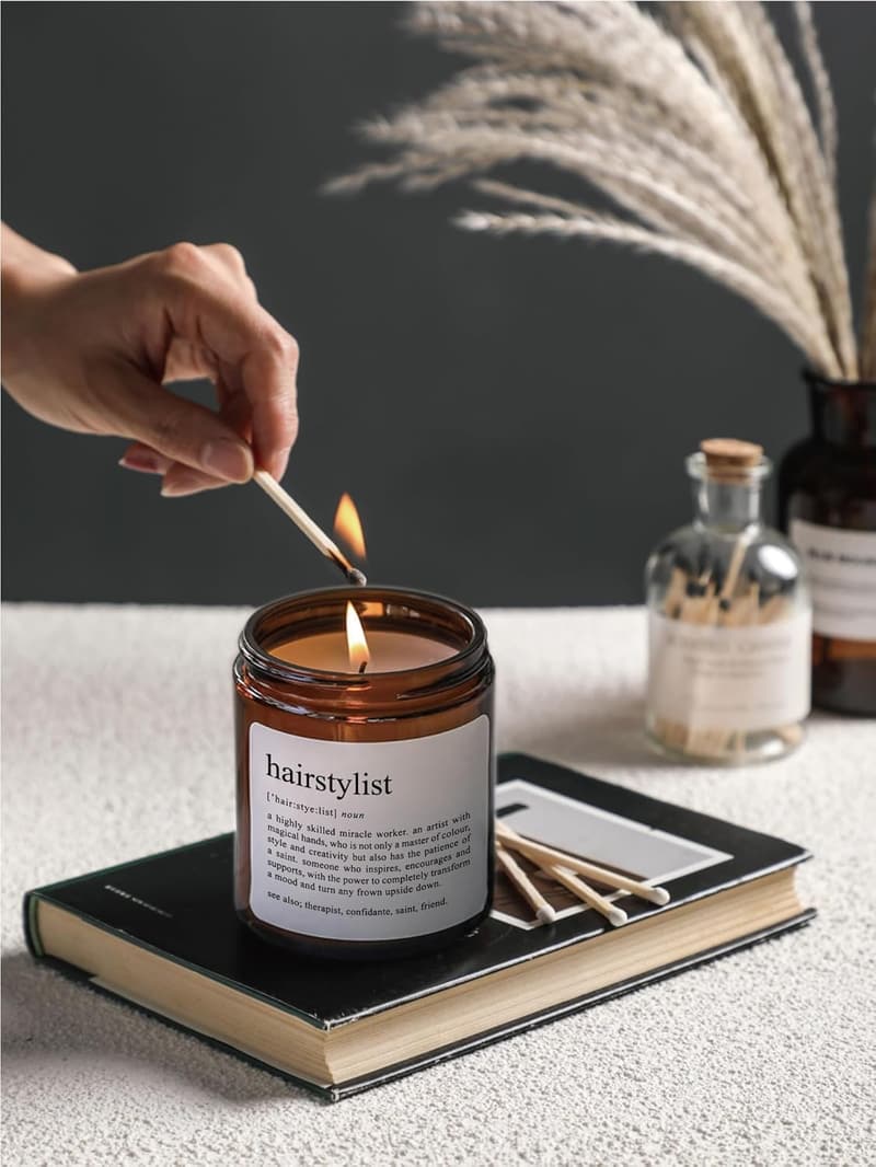 Thank You Gift for Hairstylists - Sandalwood Rose Candle