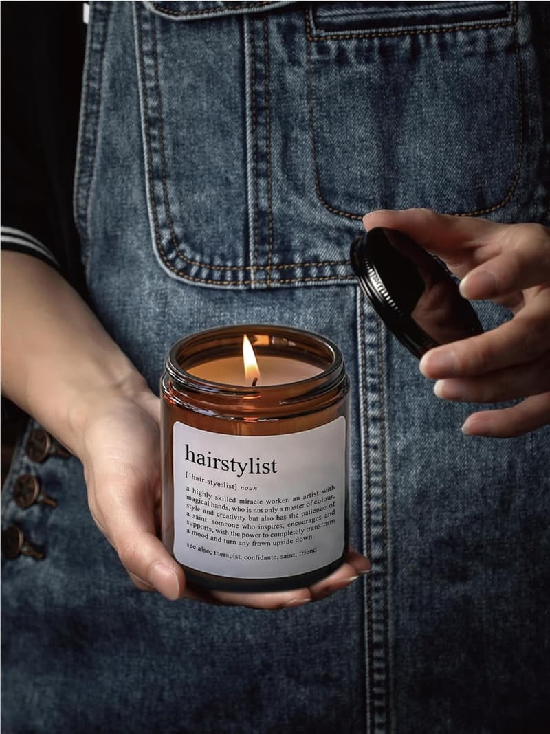 Thank You Gift for Hairstylists - Sandalwood Rose Candle