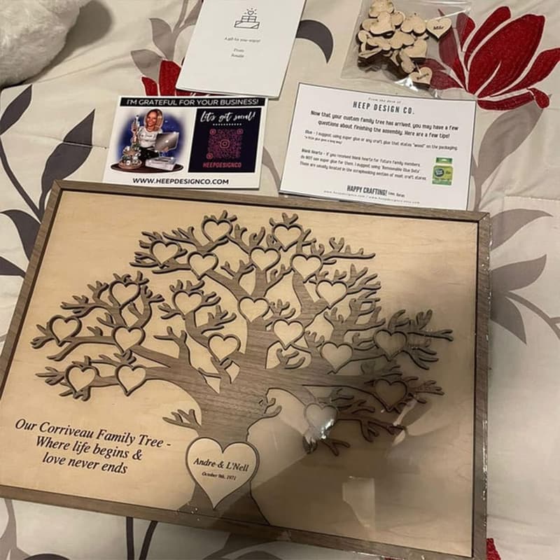 Personalized Family Tree Frame - Ideal Gift for Grandparents
