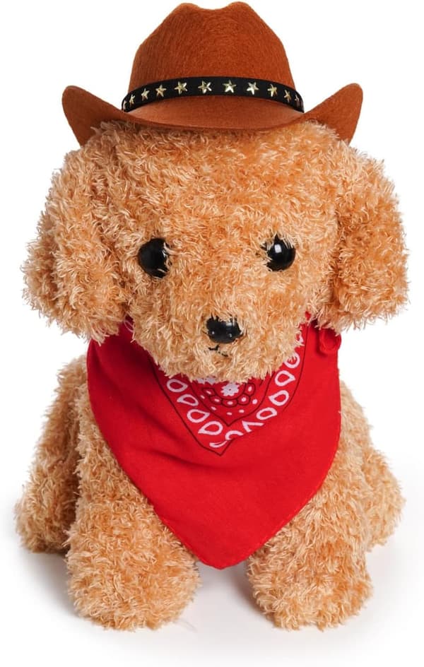 Pet Cowboy Costume with Hat and Bandana for Halloween