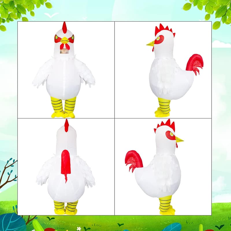 Inflatable Chicken Costume for Adults - Fun Halloween & Easter Outfit