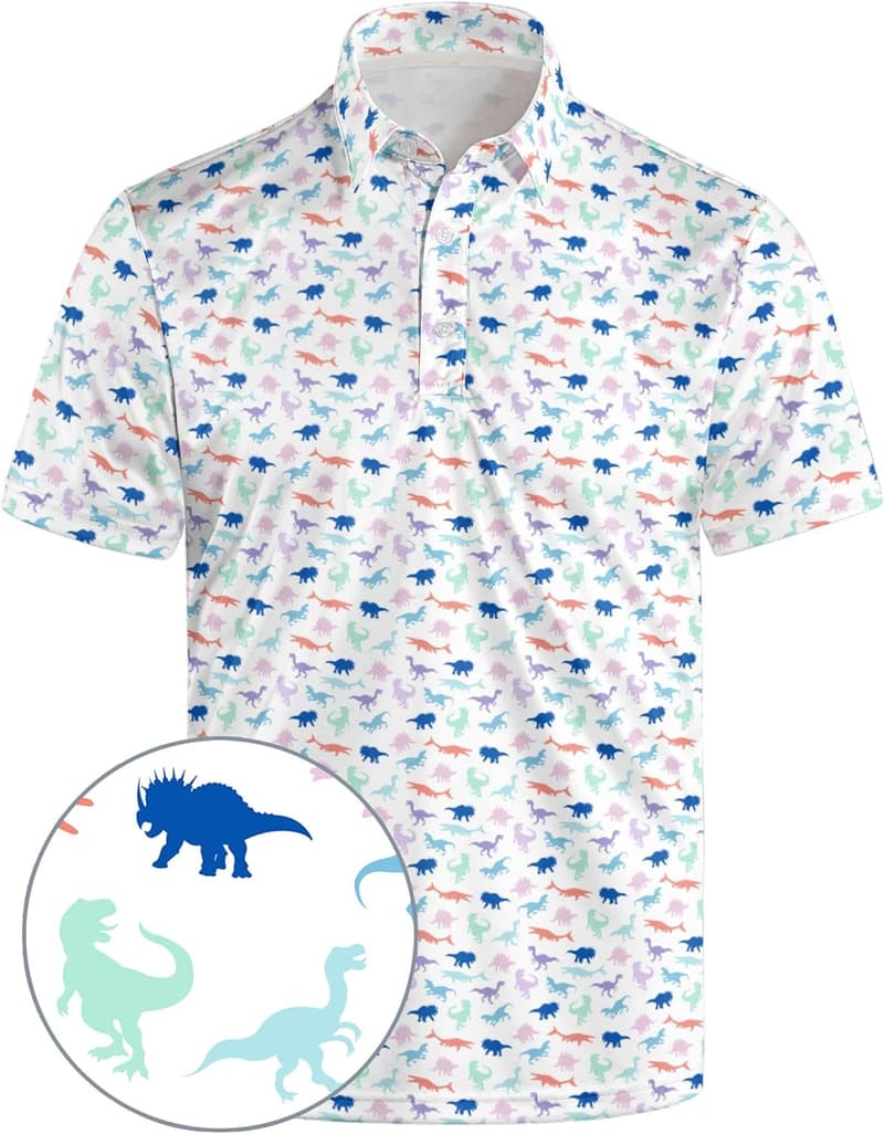 Men's Quick-Dry Golf Polos - Moisture-Wicking & Funny