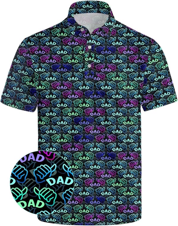 Men's Short Sleeve Golf Polo Shirt - Perfect Golf Gift