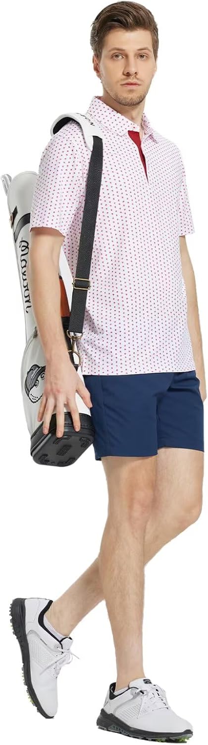 Men's Moisture-Wicking Golf Polo Shirt