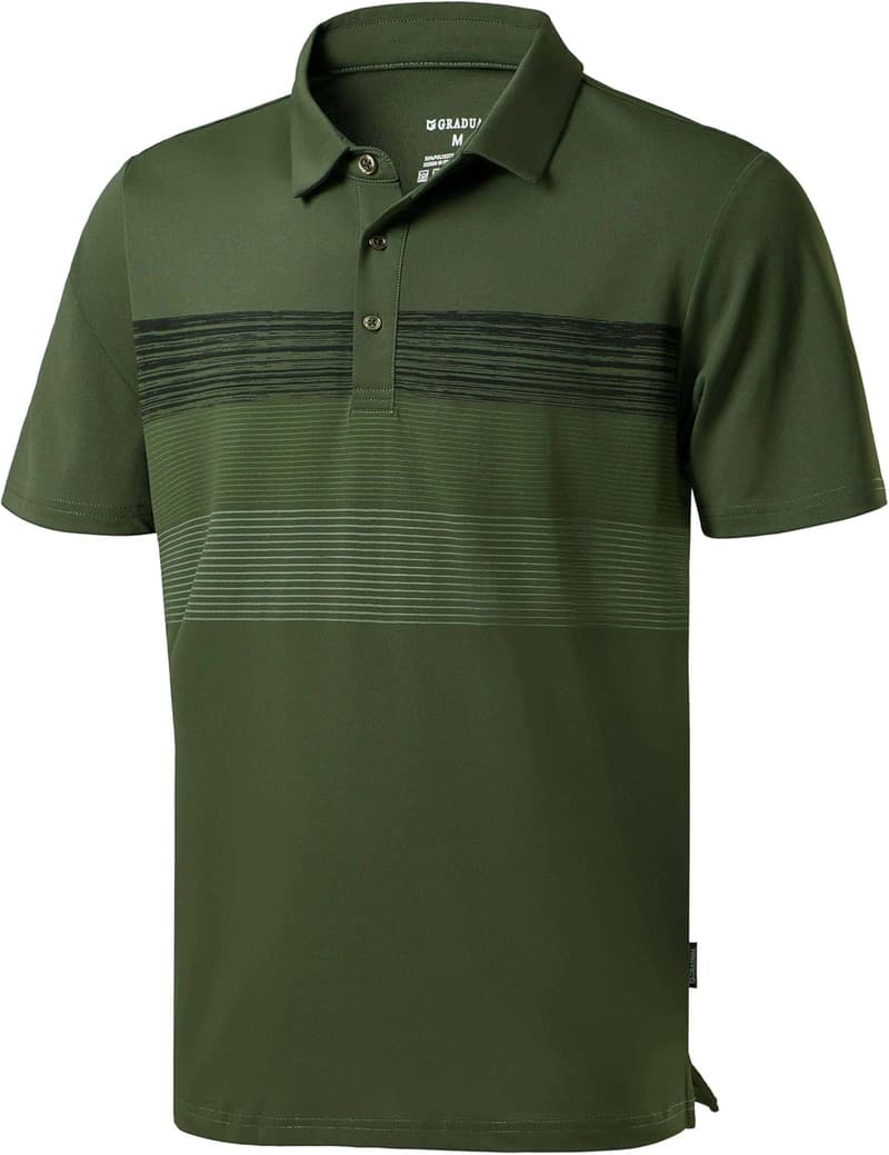 Men's Performance Polo Shirt - Dry Fit, Moisture-Wicking