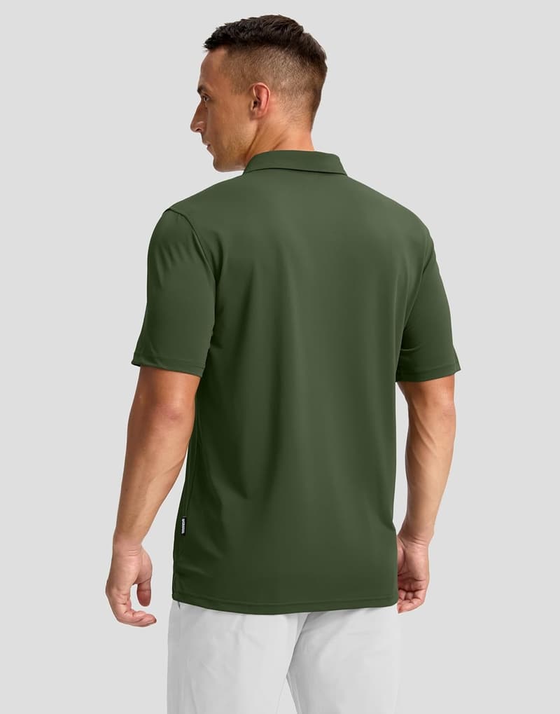 Men's Performance Polo Shirt - Dry Fit, Moisture-Wicking