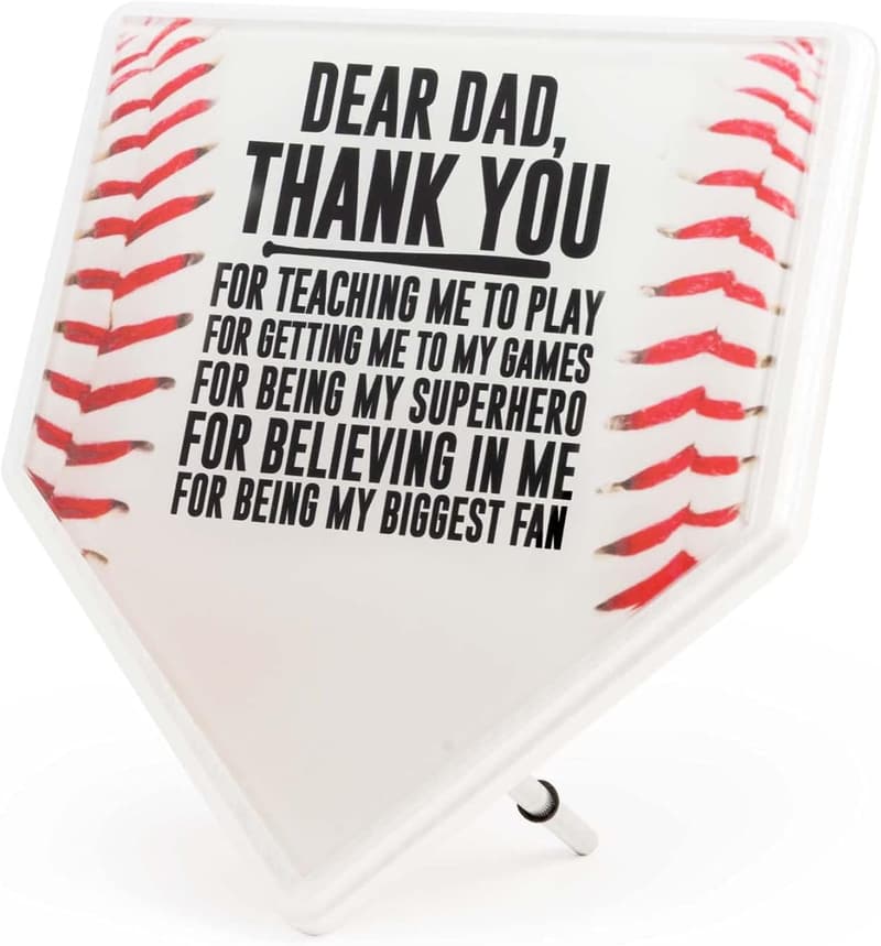 Father's Day Premier Baseball Home Plate Plaque