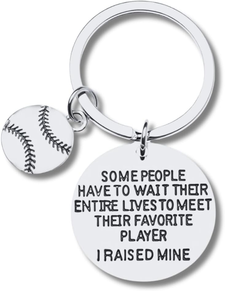Baseball Charm Keychain - Perfect Gift for Men and Boys