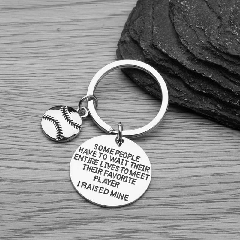 Baseball Charm Keychain - Perfect Gift for Men and Boys
