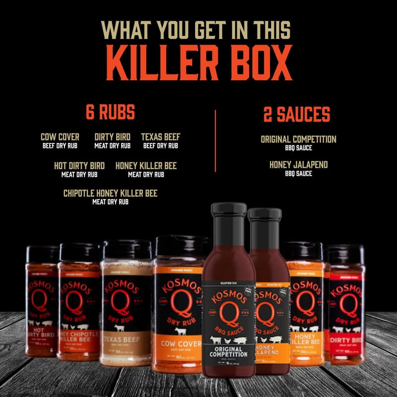 Father's Day BBQ Sauce & Seasoning Gift Set - 8-Piece Sampler