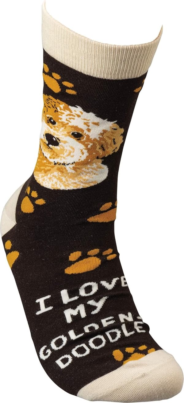 Goldendoodle Socks by Primitives - Fun Pet Gift