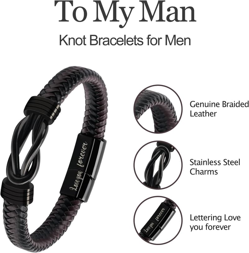 Men's Bracelet for Valentine's Day - Perfect Gift for Dad and Husband