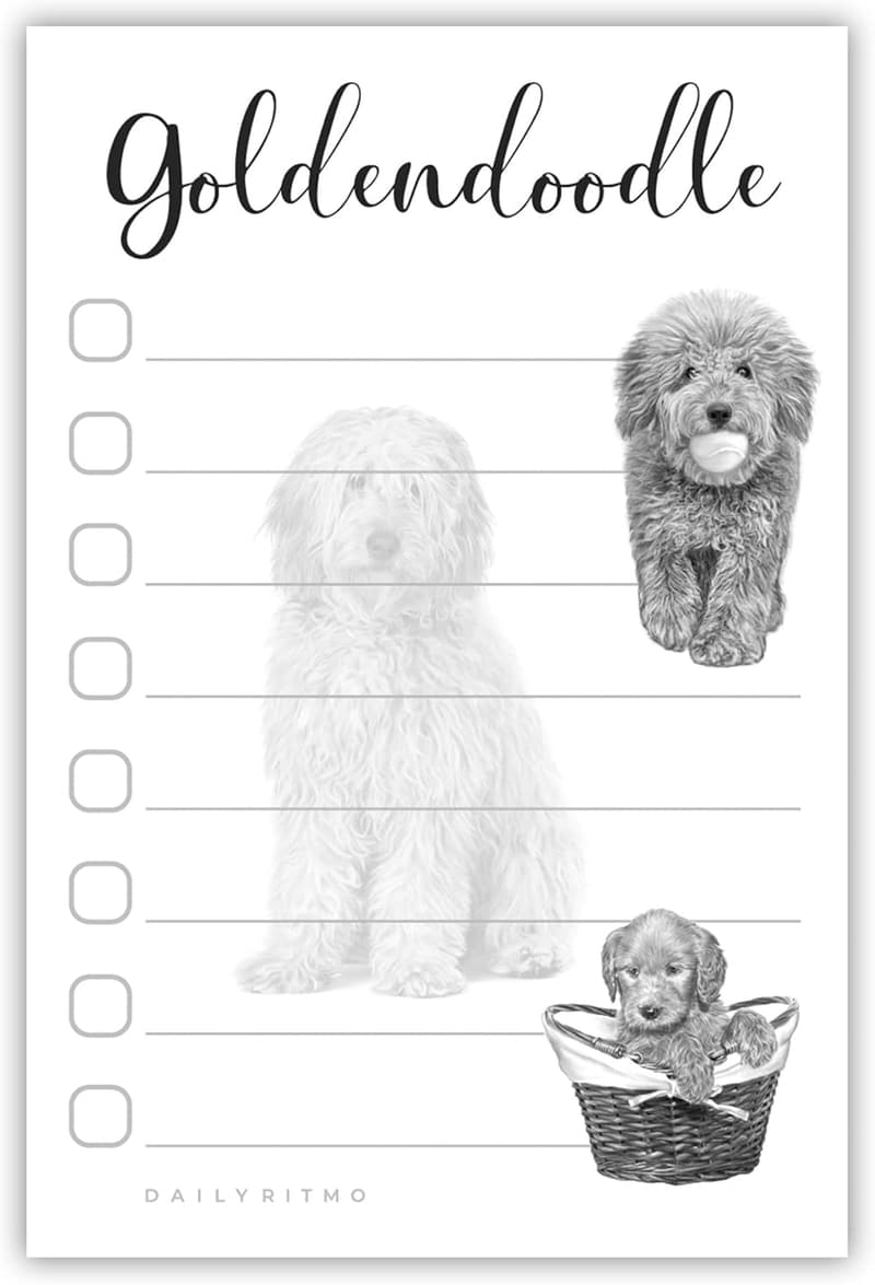 Goldendoodle Mom Sticky To-Do List Notepad - 50 Pages