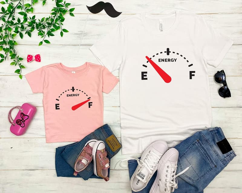 Father's Day Matching Daddy and Me Energy Tees