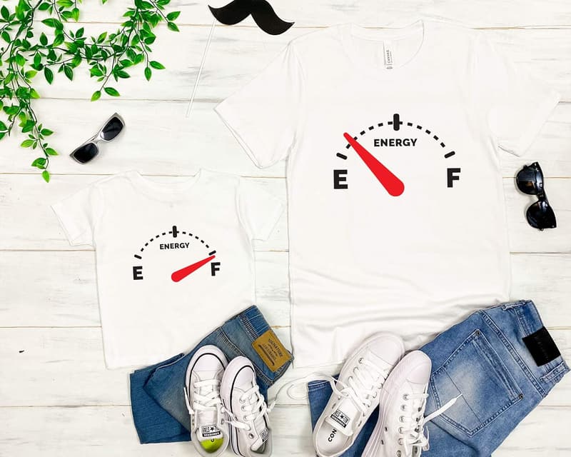 Father's Day Matching Daddy and Me Energy Tees