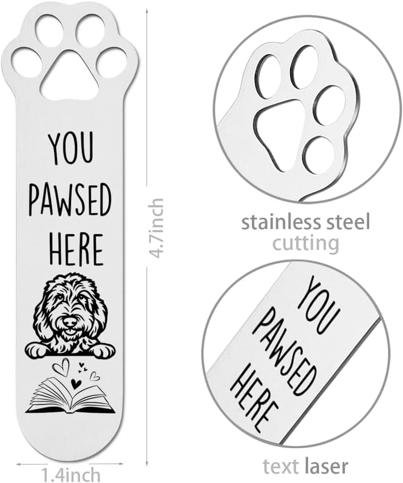 Goldendoodle Dog Bookmark for Dog Lovers and Bookworms