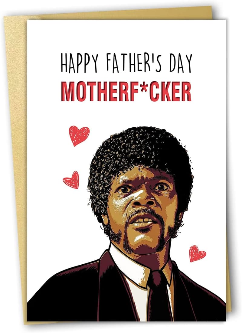 Humorous Father's Day Card - Naughty Samuel L. Jackson Design