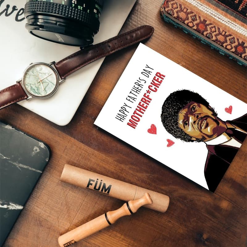 Humorous Father's Day Card - Naughty Samuel L. Jackson Design