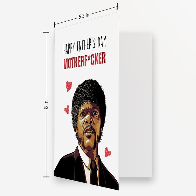 Humorous Father's Day Card - Naughty Samuel L. Jackson Design